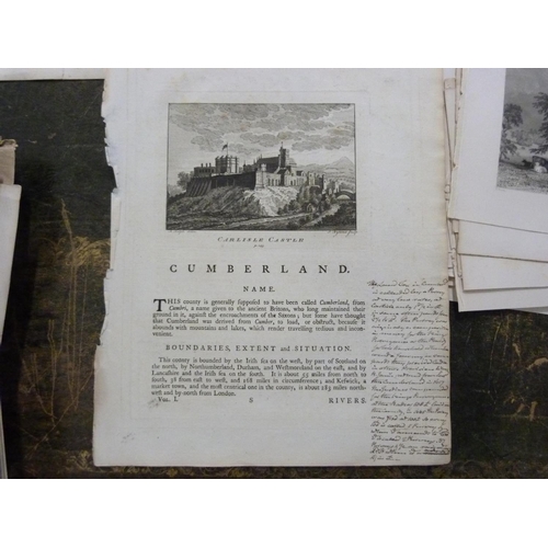 99 - Cumberland & Westmorland - Castles. Over 350 loose eng. & other plates of Cumbrian castles.... 