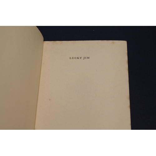 159 - <strong>AMIS KINGSLEY.  </strong>Lucky Jim. Orig. green cloth in d.w., some dust mkg. & chipping...