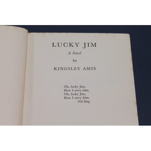 159 - <strong>AMIS KINGSLEY.  </strong>Lucky Jim. Orig. green cloth in d.w., some dust mkg. & chipping...