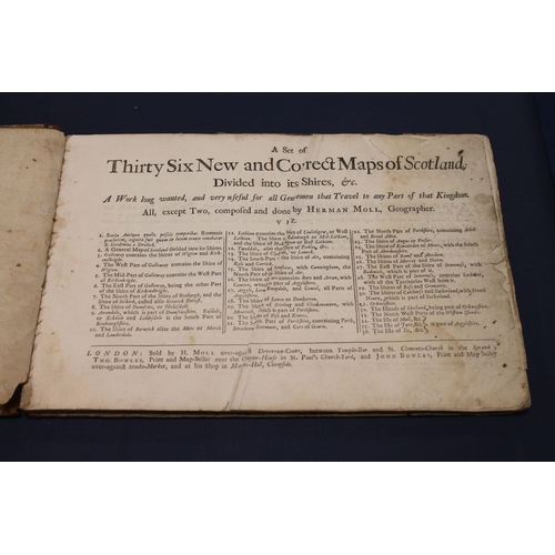 231 - MOLL HERMAN.  A set of Thirty Six New & Correct Maps of Scotland Divided into Its Shires, etc. 3... 