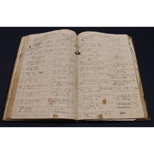 207 - MANUSCRIPT VOLUME - LOCAL & ANGLING INTEREST. A folio account book. Commences with 60 pages of l... 