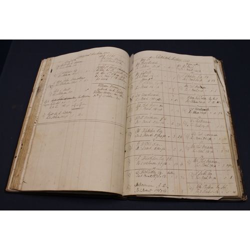 207 - MANUSCRIPT VOLUME - LOCAL & ANGLING INTEREST. A folio account book. Commences with 60 pages of l... 