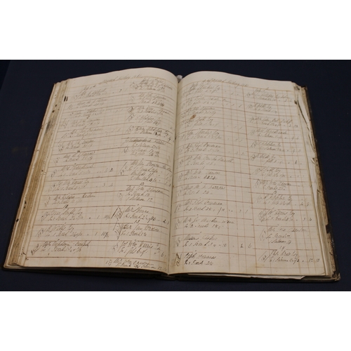 207 - MANUSCRIPT VOLUME - LOCAL & ANGLING INTEREST. A folio account book. Commences with 60 pages of l... 