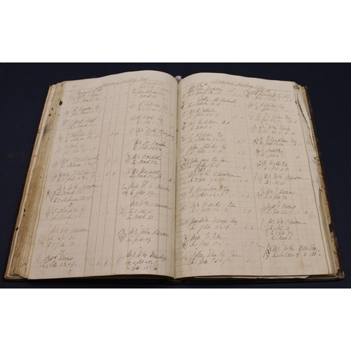 207 - MANUSCRIPT VOLUME - LOCAL & ANGLING INTEREST. A folio account book. Commences with 60 pages of l... 