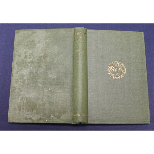 242 - HARDY THOMAS.  Moments of Vision & Miscellaneous Verses. Orig. cloth in chipped d.w. with slight... 