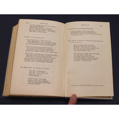 246 - MASEFIELD JOHN.  Odtaa. 2 copies. Orig. blue cloth in d.w's (some chipping). 1st eds., 1926.  (2).... 