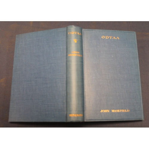 246 - MASEFIELD JOHN.  Odtaa. 2 copies. Orig. blue cloth in d.w's (some chipping). 1st eds., 1926.  (2).... 