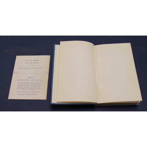 246 - MASEFIELD JOHN.  Odtaa. 2 copies. Orig. blue cloth in d.w's (some chipping). 1st eds., 1926.  (2).... 