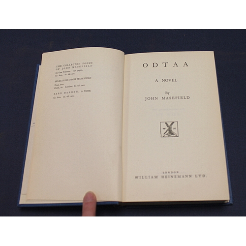 246 - MASEFIELD JOHN.  Odtaa. 2 copies. Orig. blue cloth in d.w's (some chipping). 1st eds., 1926.  (2).... 