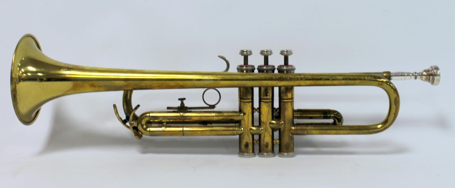 Brass B&M Champion Trumpet Cornet Barnes & Mullins +Mouthpiece Ship  Worldwide