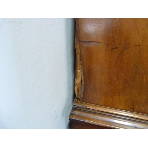 616 - Victorian mahogany bookcase cabinet, the upper section enclosed by glazed doors over four drawers wi... 