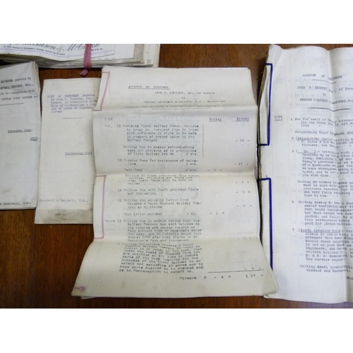 101 - Documents & Ephemera - Ayrshire.  Quantity of accounts & other papers relating to Colon... 