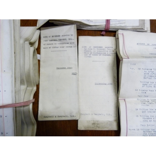 101 - Documents & Ephemera - Ayrshire.  Quantity of accounts & other papers relating to Colon... 