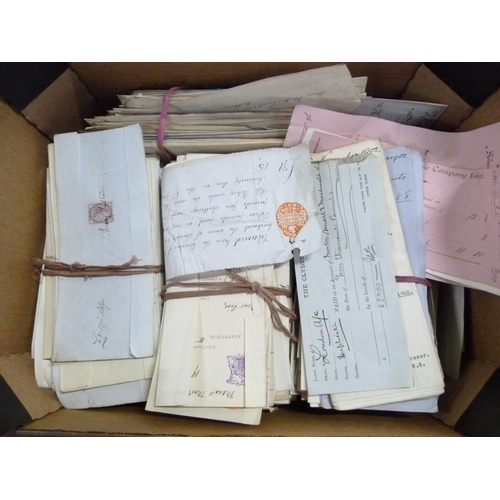 108 - Documents & Ephemera - Edinburgh.  1900-1907. Quantity of letters & receipts in bundles... 