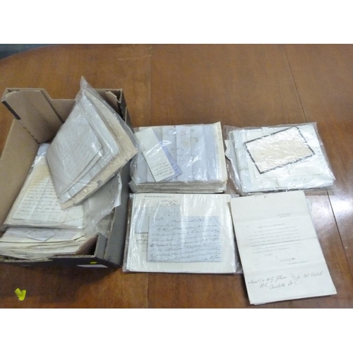 109 - Documents & Ephemera - Edinburgh.  Early to late 19th century. Accumulation of old lawyer's... 