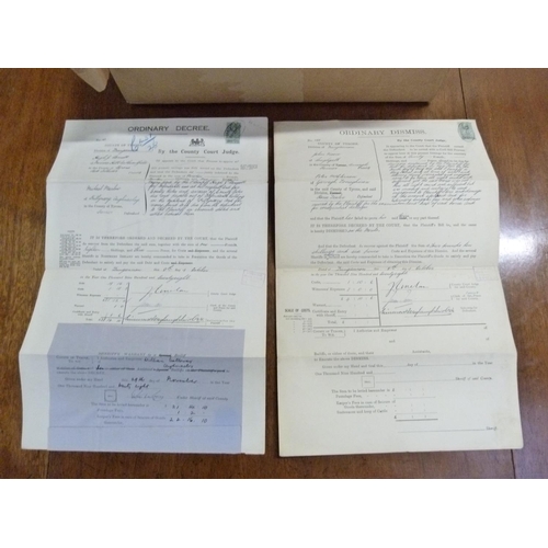 110 - Documents & Ephemera - Ireland - Dungannon.  Mainly 1920-1930's. Accumulation of receipts, billh... 