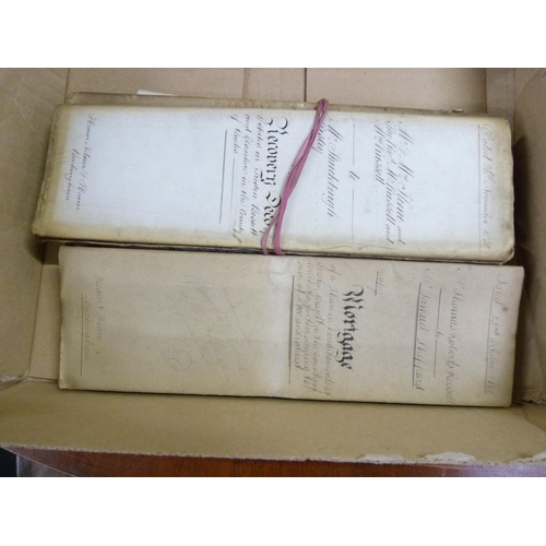 112 - Documents & Ephemera - Buckinghamshire.  1825-1920. Bundle of documents Shuckburgh Risley f... 