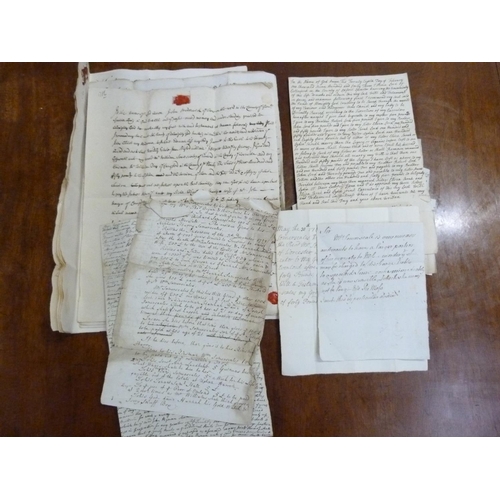 116 - Documents & Ephemera - Evenlode - Worcester.  1719-1790's. Bundle of papers relating to the Some... 