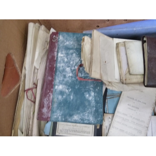 126 - Documents & Ephemera - Blackburn - Lancashire.  Early to mid 20th century. Box of documents, cor... 