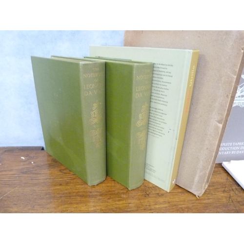 98 - DA VINCI LEONARDO.  The Notebooks, ed. by Edward MacCurdy. 2 vols. Illus. Quarto. Orig. green c... 