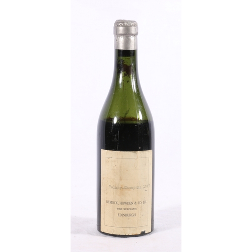 202 - VOLNAY CHAMPANS 1947 with Dymock, Howden & Co Ld Wine Merchants of Edinburgh label