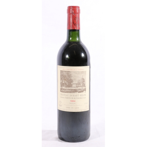 203 - CHATEAU DUHART-MILON 1984 grand cru classe pauillac Domaines Barons De Rothschild 75cl