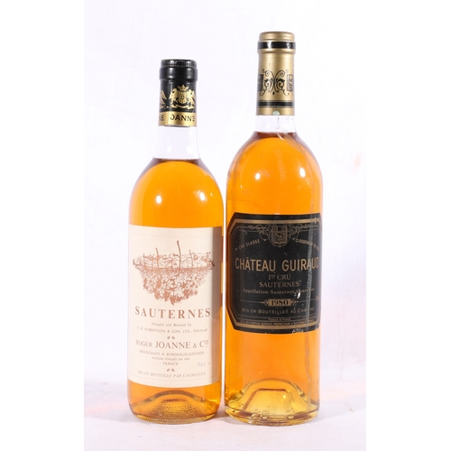 204 - CHATEAU GUIRAUD 1980 premier cru classe sauternes 75cl and ROGER JOANNE & CIE sauternes shipped ... 