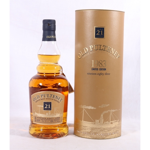 220 - OLD PULTENEY 1983 21 year old single malt Scotch whisky 70cl 46% vol, boxed