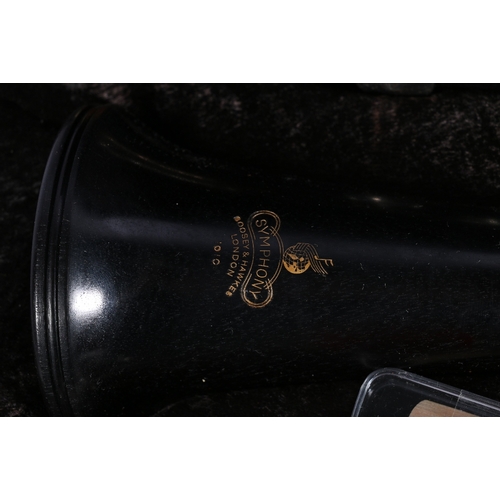 224 - Boosey and Hawkes Symphony 1010 clarinet, serial number 551515 in fitted case