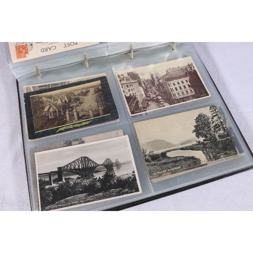 255 - An album of approximately 92 picture postcards most of Scottish topographical interest including A R... 