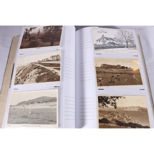 256 - An album containing approximately 300 picture postcards most of which are mixed topographical, cards... 