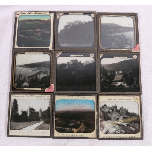 270 - A collection of approximately 40 magic lantern slides, most of Edinburgh and Scottish interest inclu... 