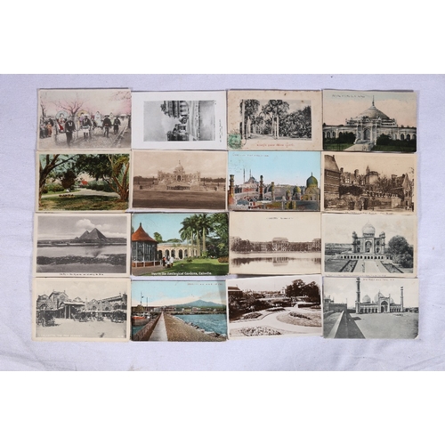 275 - Approximately 700 postcards with many Calcutta, Lucknow, Delhi, Cairo and other topographical cards