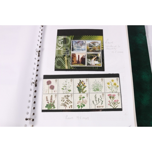 298 - A ring binder album of GB unused mint stamps including miniature sheetlets circa 2008-2012 including... 