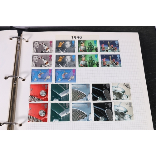 301 - GB, an album of mint and used stamps 1986 to 2002, approximate usable FV £360