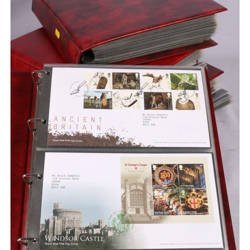 306 - GB, four albums of First Day Covers spanning 1970-2018 approximately 350 in total, The Queens Golden... 