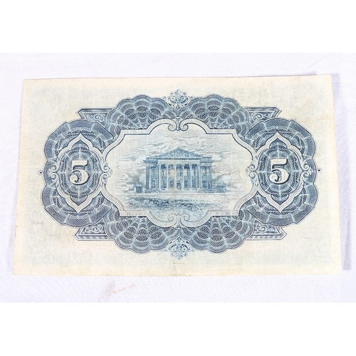 335 - The Commercial Bank of Scotland Limited £5 five pound banknote 30th April 1934 Thomson and Ers... 