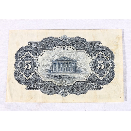 336 - The Commercial Bank of Scotland Limited £5 five pound banknote 1st December 1944 Thomson and E... 