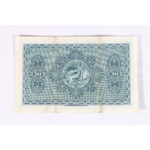 351 - The British Linen Bank £20 twenty pound banknote 5th March 1962 Anderson H/5 08/463 SC236