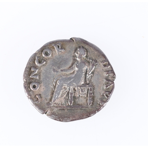 391 - Vitellius AD69 silver denarius S2196var obv. A VITELLIVS GERM IMP AVG TR P, bear head r. rev. CONCOR... 