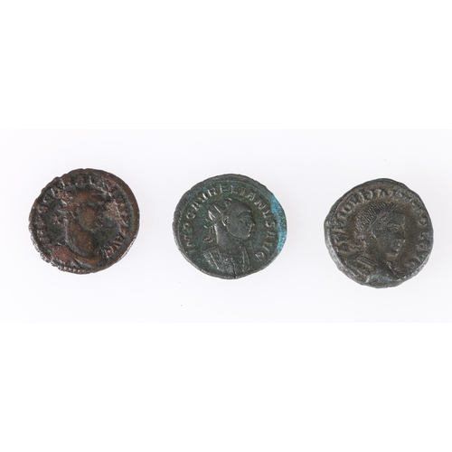 400 - Carausius AD 286-293 billon antoninianus S13637-13669 obv. IMP C CARAVSIVS P F AVG, bust r. rev. PAX... 