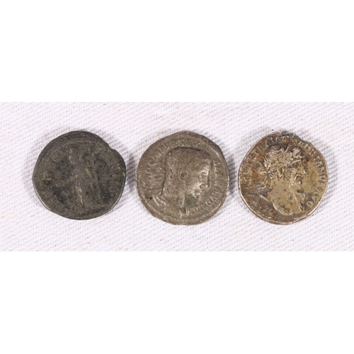 409 - Hadrian AD117-138 silver denarius S3539var? obv. IMP CAESAR TRAIAN HADRIANVS AVG, bust r. rev. SALVS... 