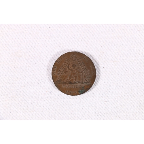 451 - James Sketchley Masonic penny token 1794 commemorating the Prince of Wales being elected as GM 24th ... 