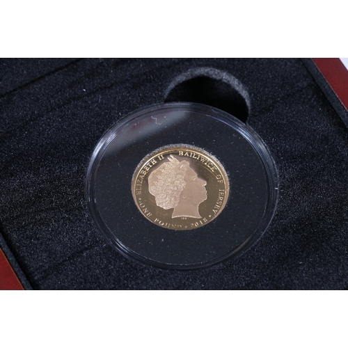 489 - BAILIWICK OF JERSEY Elizabeth II gold proof one pound 2018 commemorating the Centenary of the first ... 