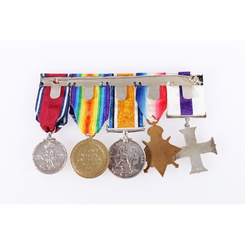 508 - WWI war medal and victory medal with oak leaf clasp to 163146 GNR T LEES RA (Royal Artillery), WWI 1... 