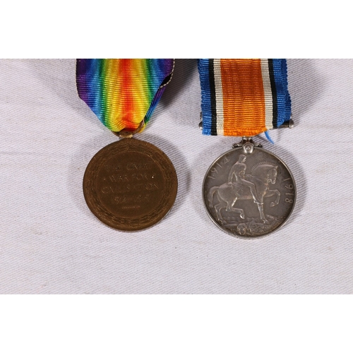 544 - WWI medal pair to SE-7726 A SJT W A ANDERSON AVC (Army Veterinary Corps)