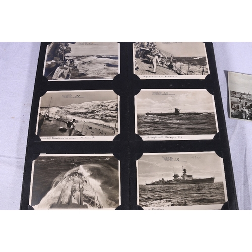 602 - An album of over 100 Bilder Verlag FF of Wilhelmshaven real photographic postcards most of Third Rei... 