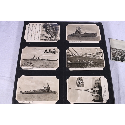 602 - An album of over 100 Bilder Verlag FF of Wilhelmshaven real photographic postcards most of Third Rei... 