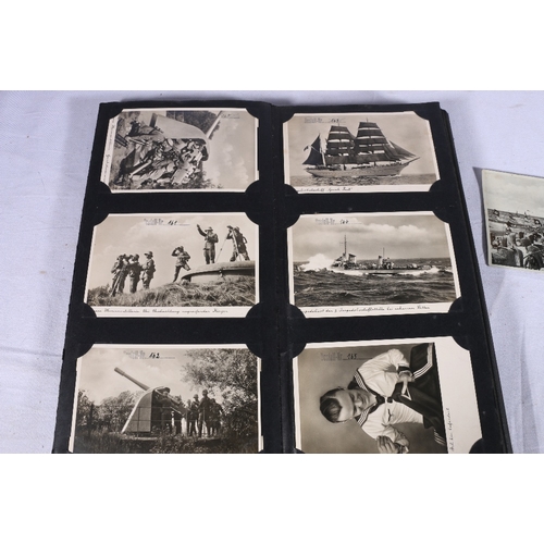 602 - An album of over 100 Bilder Verlag FF of Wilhelmshaven real photographic postcards most of Third Rei... 