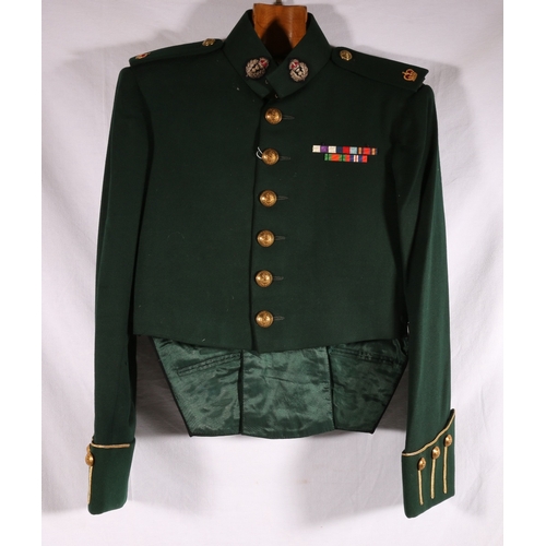 629 - Queen's Own Cameron Highlanders uniform dress dark green tunic with QOCH brass buttons by Anderson o... 